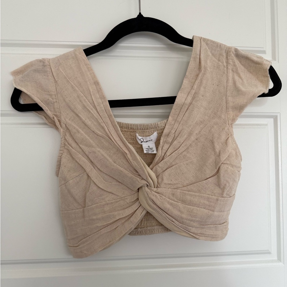 Tan crop top